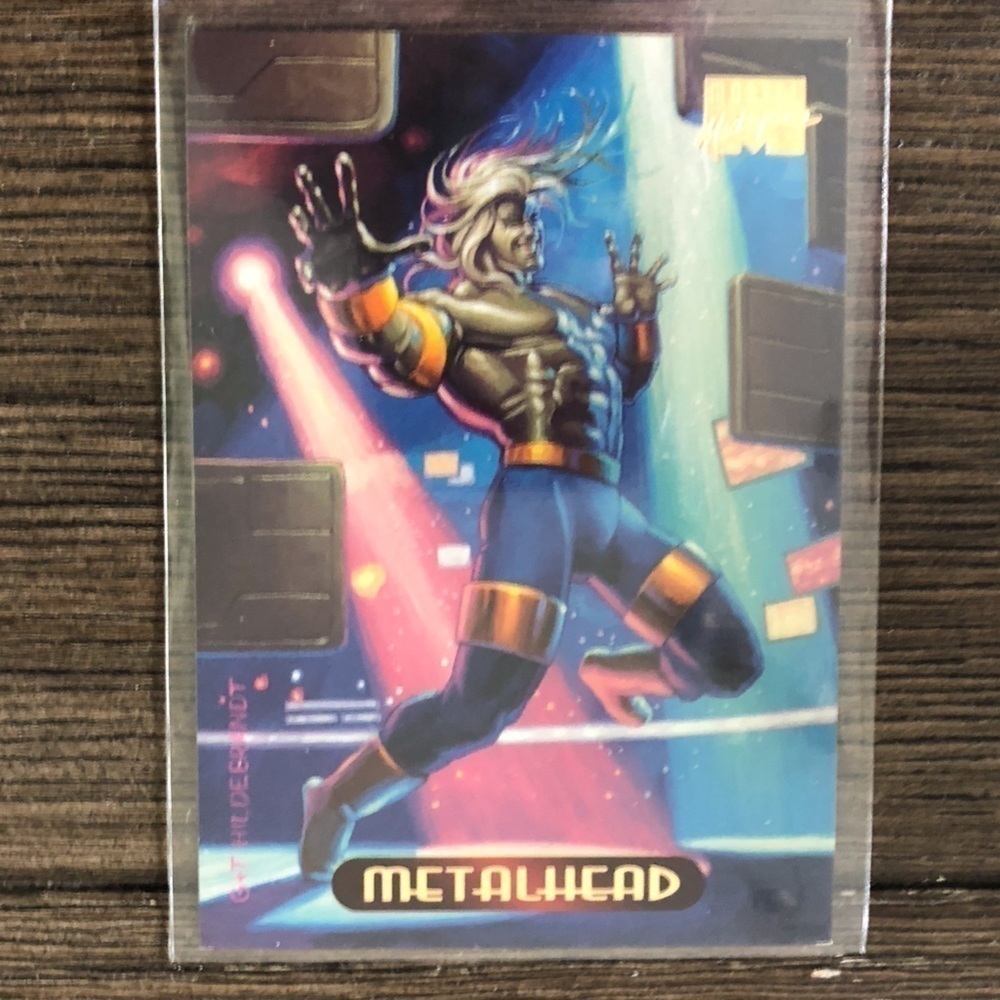 ’94 Marvel Masterpieces trading card: Metalhead #75